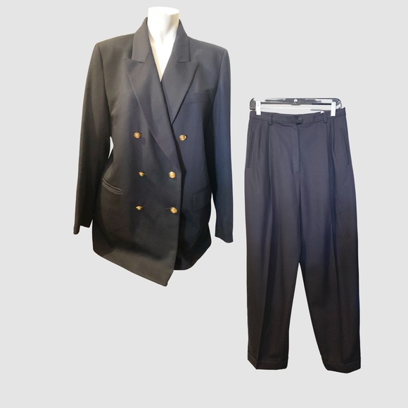 Marks & Spencer Pants - 2 pc wool suit / Marks and Spencer /80s